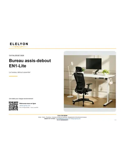 Aperçu du catalogue Bureau EN1 Lite