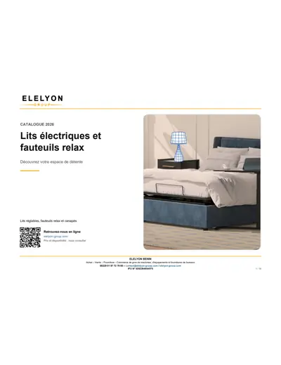 Aperçu du catalogue Lits et fauteuils de relaxation