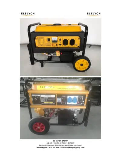 Aperçu de Caractéristiques techniques Groupe électrogène